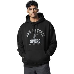 San Antonio Spurs Mens NBA Hoodie Black Pullover NWOT NFL Tag Misprint Large L‎